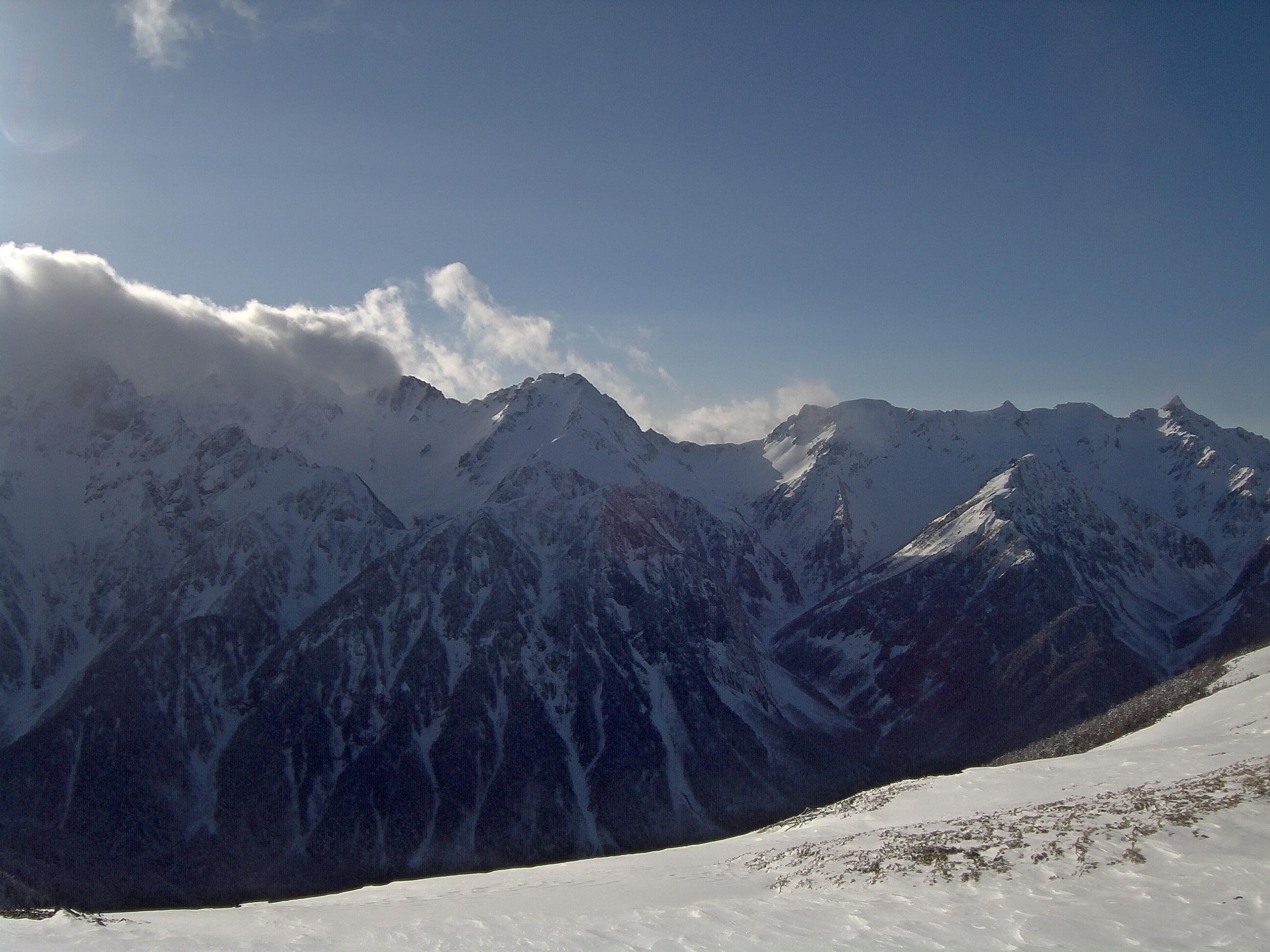 蝶ヶ岳ヒュッテの北アルプスライブカメラ