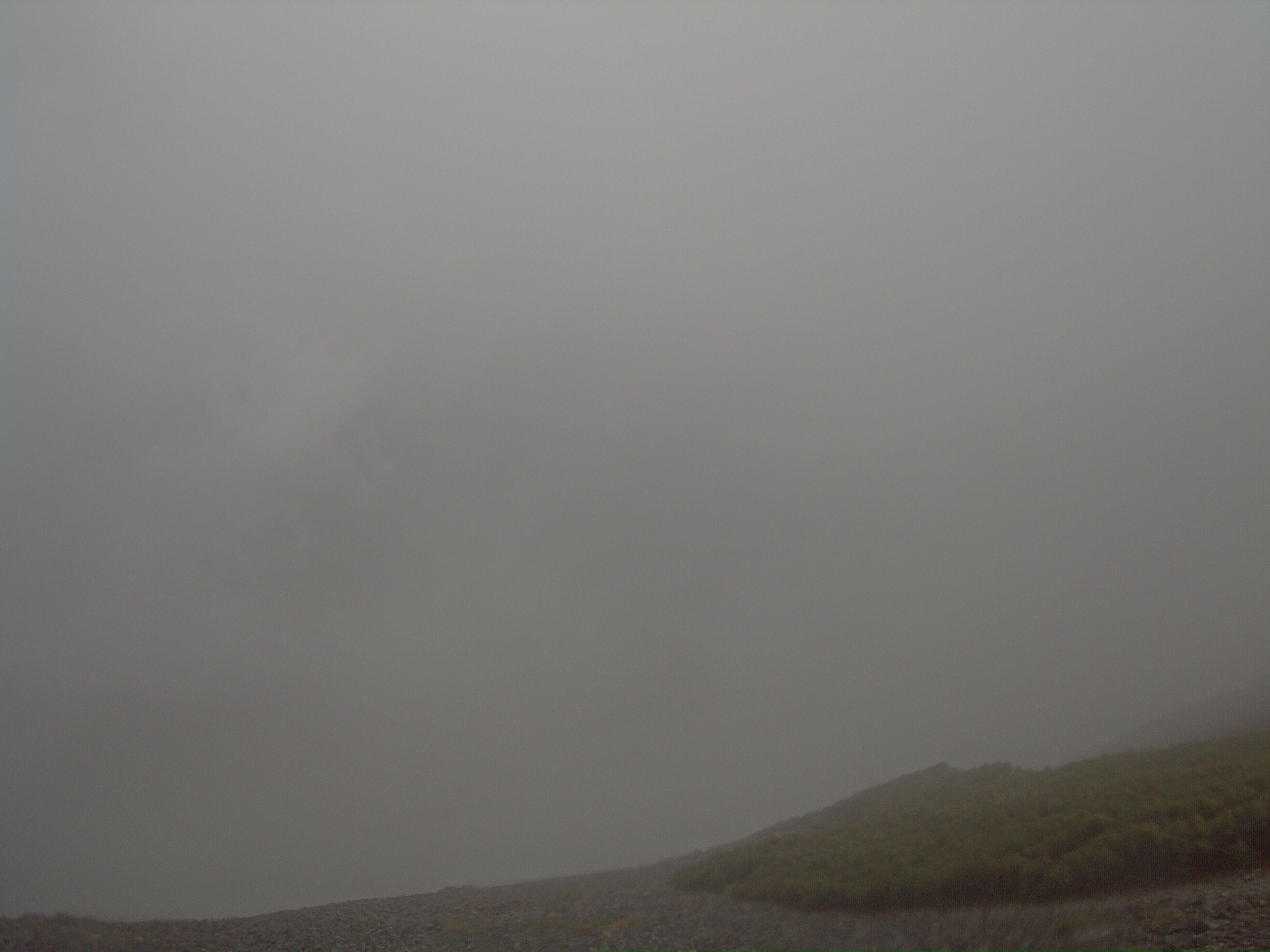 Chogatake Hut live camera at 2026-06-26 13:20: weather, visibility, and snow conditions around Hotaka Mountain Range