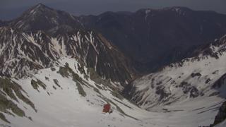 槍ヶ岳山荘東側