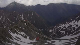 槍ヶ岳山荘東側