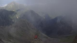 槍ヶ岳山荘東側