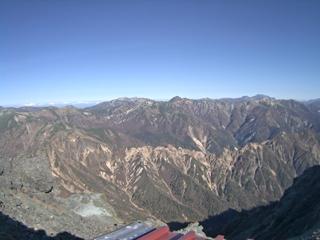 槍ヶ岳山荘北側