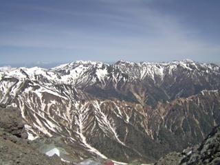 槍ヶ岳山荘北側