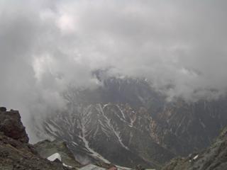 槍ヶ岳山荘北側