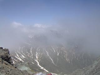 槍ヶ岳山荘北側