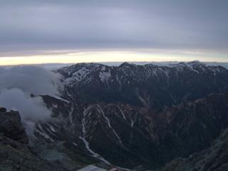槍ヶ岳山荘北側
