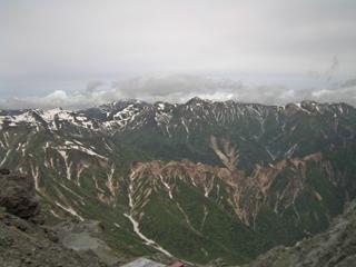 槍ヶ岳山荘北側
